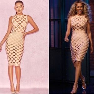 House of CB strapped dress with pearls. Under garment included.